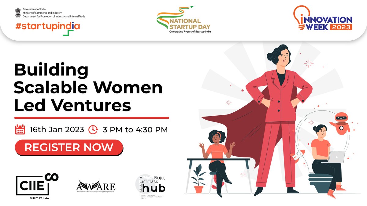 NucleusIIMAV's tweet photo. Celebrating this National Startup Day with an all-women panel on 'Building Scalable Women-Led Ventures'.
Dipali Khandelwal - Awaaz Studio
Priyanka Garg - Maaesa Creations
Shilpi Batra - TOSS
Bhagwati Parihar - Nakshatra Fashion
Aastha Dusad - MEDdelivery #NationalStartupDay https://t.co/hkjiPxnLBK