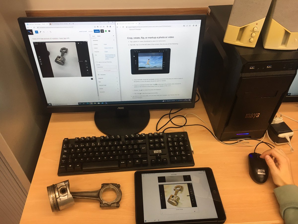 carloseducacyl's tweet photo. Aprendiendo sobre mecánica y edición de fotografía con las tablets del #PIEFORMapps del @crfptic y @CFIE_CR y publicando en su @wordpressdotcom en @IESFRAYDIEGO. @LuzMara17928603 @temago68 @tecuribarri https://t.co/eDAQOADtcW