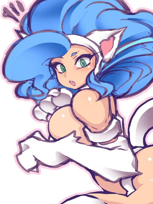 #最近フォローした方は知らない過去絵を晒す 今は緑ばっかり描いてるけど以前は青ばかり描いてた 