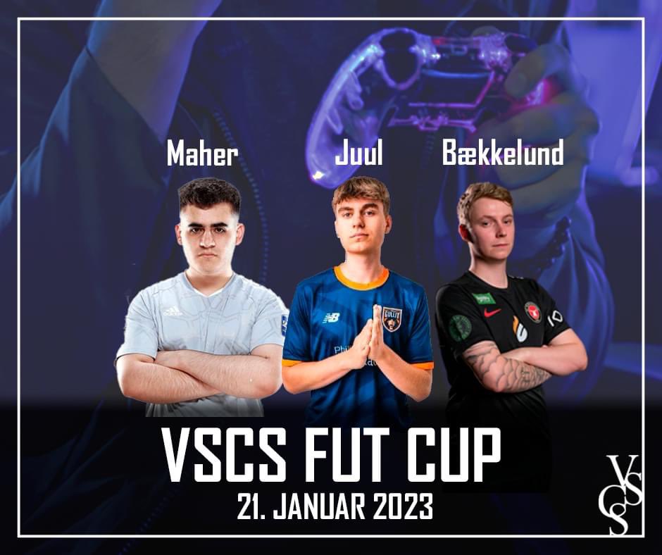 Bækkelund, Juul &amp; Maher melder også klar til VSCS Fut Cup 2023⭐️

Du kan møde disse spillere, i VestsjællandsCenteret lørdag den 21. Januar til en brag af en FIFA dag. 
Læs mere om eventet på hjemmesiden vscs.dk/nyheder-tilbud…