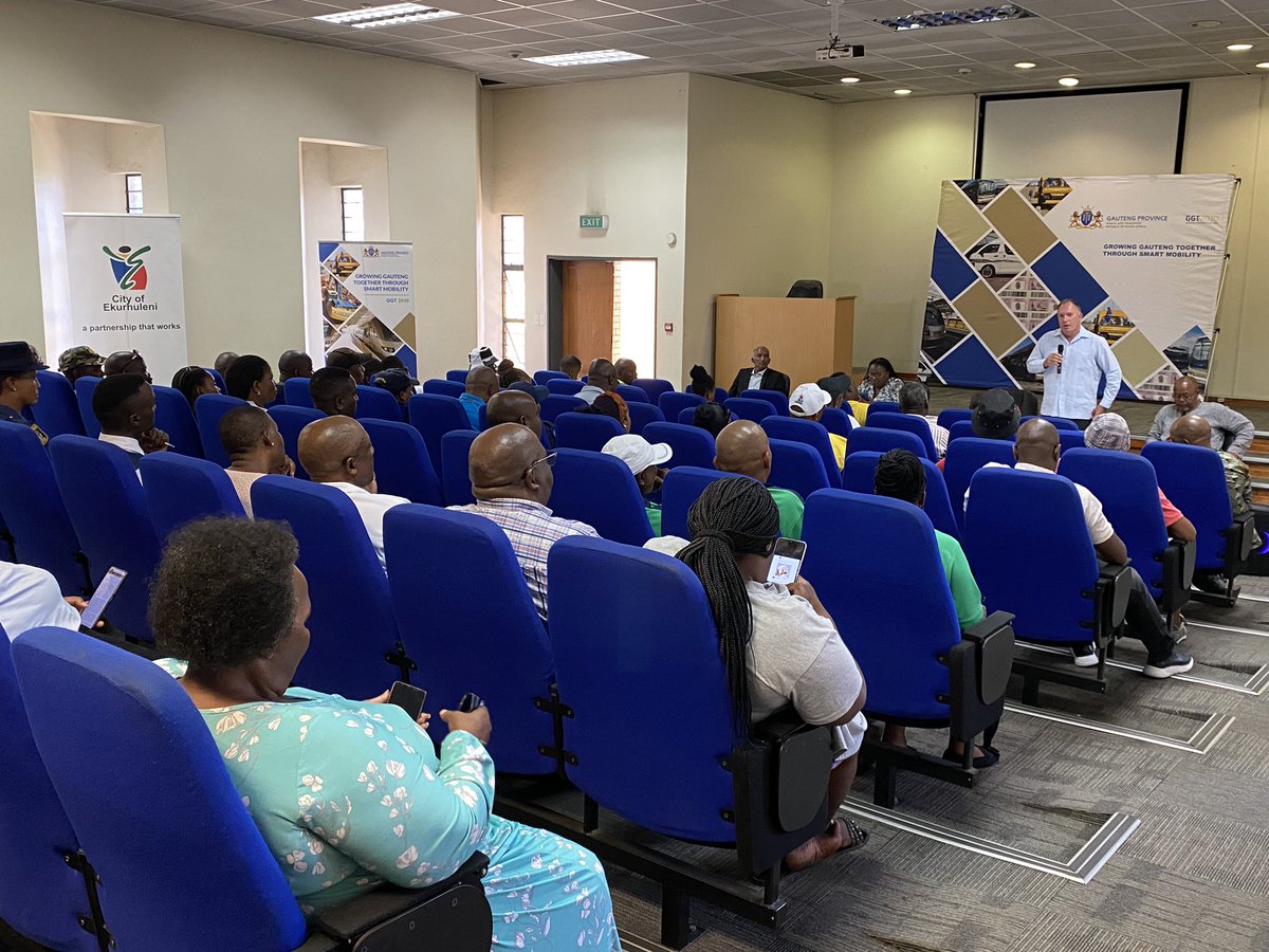 GPDRT_'s tweet photo. (IN PICTURES)
Gauteng MEC of Transport and Logistics, Kedibone Diale-Tlabela meets the Stakeholders within the education sector at the Katlehong CCC Auditorium. This is part of #BackToSchoolGP https://t.co/X2s8IvhjHZ