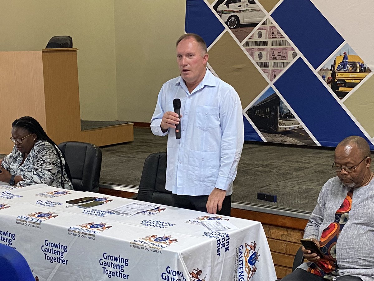 GPDRT_'s tweet photo. (IN PICTURES)
Gauteng MEC of Transport and Logistics, Kedibone Diale-Tlabela meets the Stakeholders within the education sector at the Katlehong CCC Auditorium. This is part of #BackToSchoolGP https://t.co/X2s8IvhjHZ