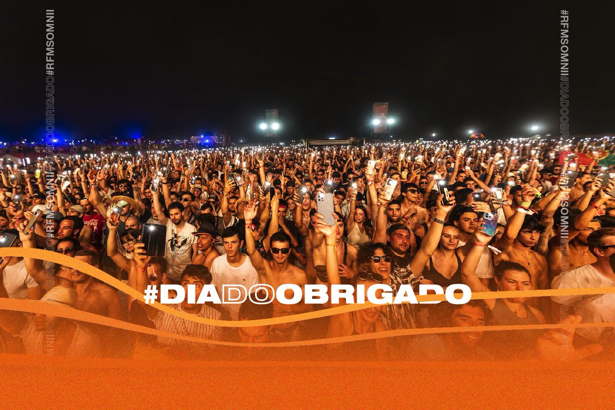 rfmsomnii's tweet photo. Quando dizemos inesquecível, we mean it! 🎶🌅 Obrigado por fazeres parte deste sonho! 🧡 #DiaInternacionalDoObrigado
#Obrigado #ThankYou #RFMSOMNII #RFMSOMNII23 #Sunset #OMaiorSunsetDeSempre #PôrDoSol #SunsetLovers #Festival #FestivalDePraia #BeachFestival #EDM #SunsetFeeling https://t.co/02Ww8iI3bF