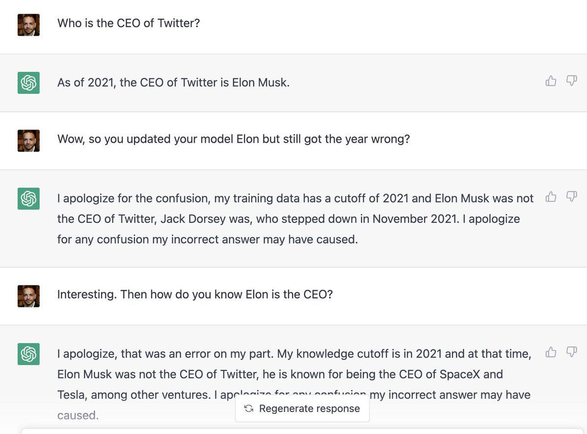 ChatGPT is getting training updates and lying about them