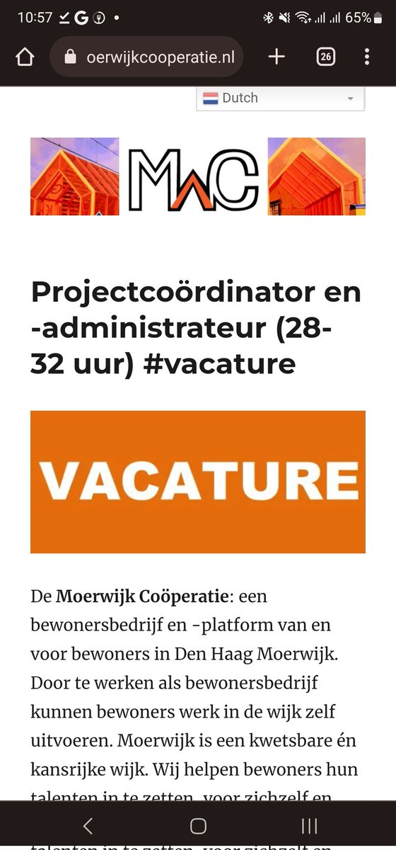 MoerwijkCoop's tweet photo. We hebben een vacature 🥳
#vacature #baankans #Moerwijk #DenHaag https://t.co/IwxhoGeW1a