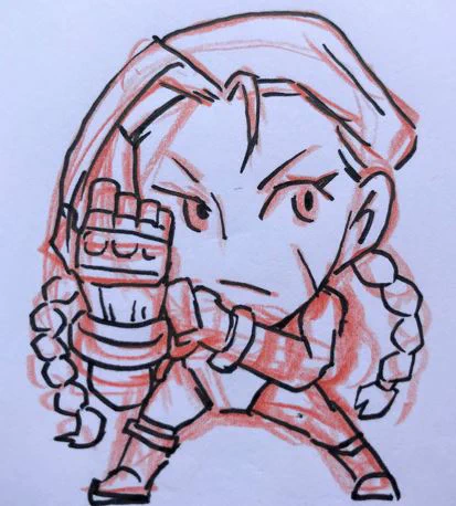 社内の人に急ぎで必要です!と言われて急いで描いたら、やっぱり要りませんでした!と言われた謎の下書き。(何用か想像できちゃうね) 