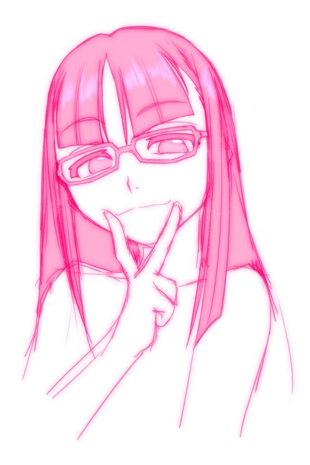 ラフがローズピンクですまない。 