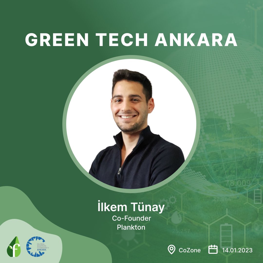 fiturkiye's tweet photo. Plankton Co-Founder İlkem Tünay will be with us at the Green Tech Ankara event on Saturday, January 14 at 14.00.
Don't forget to use the link below to register for the event: 
https://t.co/WpswLVdqxT

See you on January 14th at CoZone! https://t.co/4TqIev9sBc