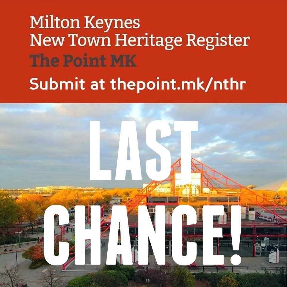 Today's the day! We'll deliver over 5000 petition signatures for the #NewTownHeritageRegister selection panel to review alongside the almost 200 submissions you've made so far!

Deadline is today, so if you haven't already go to thepoint.mk/nthr and #SaveThePoint! #lovemk