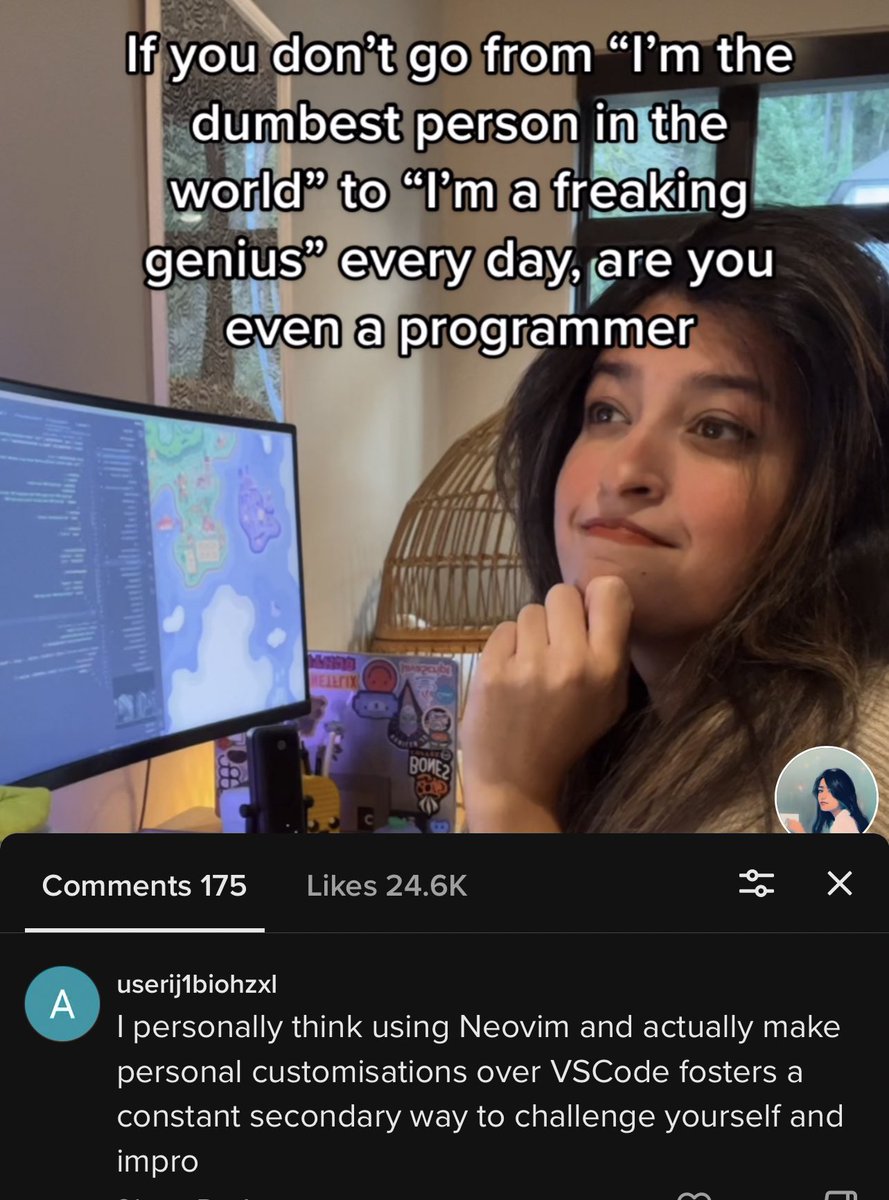 trunarla's tweet photo. It’s like vim users write the memes themselves… https://t.co/Udk6cukPfO