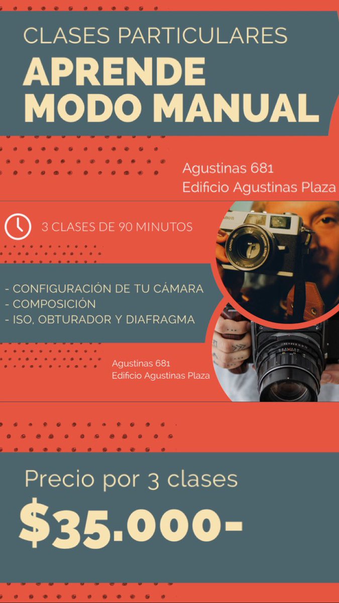 marampuerot's tweet photo. Clases personalizadas e intensivas. 
Domina el modo manual y consigue libertad creativa en tus fotos 😉 https://t.co/KK1x5gtq0b