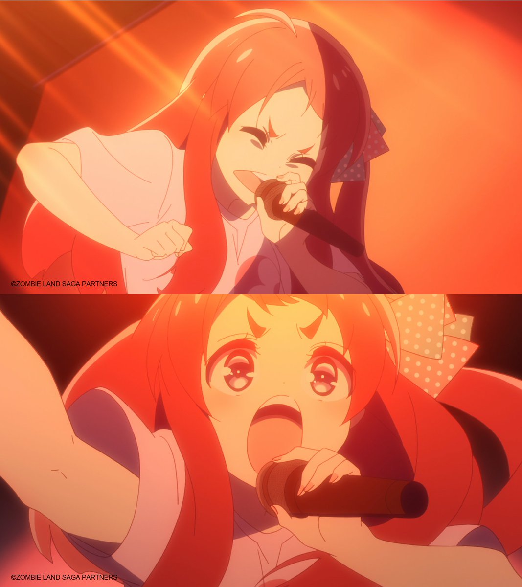 Cygames_EN's tweet photo. Let it out, girl! 📢
What's your favourite song from #ZombieLandSaga? #CygamesAnimation https://t.co/1zVwCUJptu
