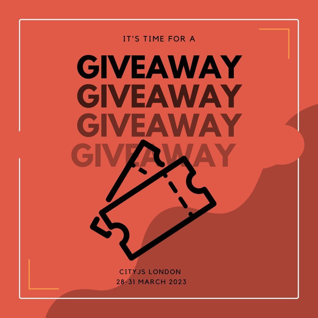 cityjsconf's tweet photo. #Win a ticket for the CityJS London event 28-31 March 

20+ #javascript speakers multiple events!

#Follow us and #Retweet to win a ticket 🎟️!

The winner will be announced in 2⃣ weeks! https://t.co/oMHSo5WwgG