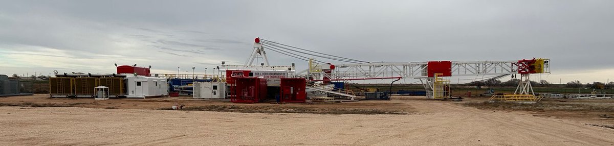 TTUEngineering's tweet photo. The first full-scale fully operational oil rig on a university campus will have its mast raised to its working position.
Full Story Below:
https://t.co/LZF6LRLkZX https://t.co/NcsPQh88Lm