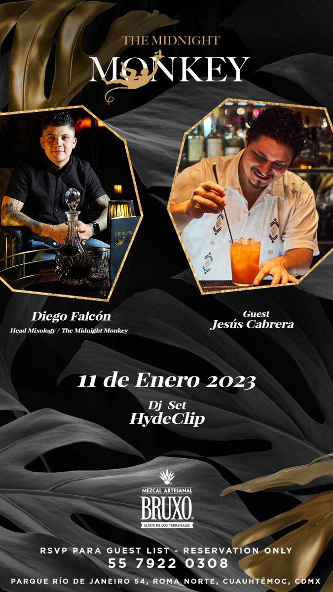 El día de hoy estaremos emBruxando el Guest Bartending en #TheMidnightMonkey