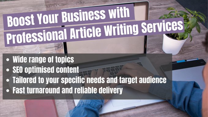 Want to elevate your brand with high-quality blog or article content? Our team of skilled writers can help! Check out our services and prices on Fiverr: ow.ly/yYmU50MkMZQ #blogwriting #articlewriting