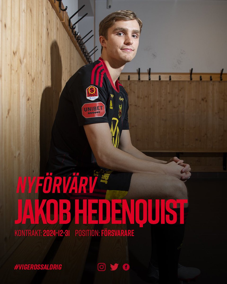 ofk_1996's tweet photo. Jakob Hedenquist skriver på ett tvåårsavtal med den 21-årige försvararen! Varmt välkommen Jakob! ✍️❤️🖤⚽️

#Vigerossaldrig #ÖFK https://t.co/MnrDne8yUK