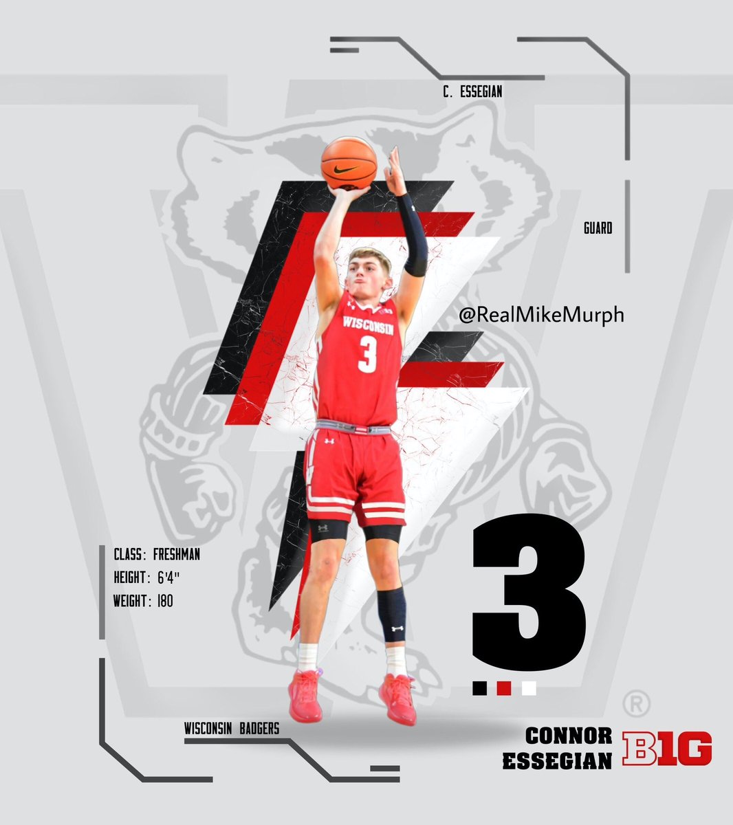 Mike Murphy (@realmikemurph) on Twitter photo This week’s #wallpaperwednesday goes to <a href="/CEssegian/">Connor Essegian</a>
RT if you think Connor is going to be a ⭐️ for the badgers!
Check out <a href="/dekker/">Sam Dekker</a> first episode of his new show #VarsityBeat ft. Connor this week! Presented by <a href="/VarsityCltv/">The Varsity Collective</a> This week’s #wallpaperwednesday goes to <a href="/CEssegian/">Connor Essegian</a>
RT if you think Connor is going to be a ⭐️ for the badgers!
Check out <a href="/dekker/">Sam Dekker</a> first episode of his new show #VarsityBeat ft. Connor this week! Presented by <a href="/VarsityCltv/">The Varsity Collective</a>