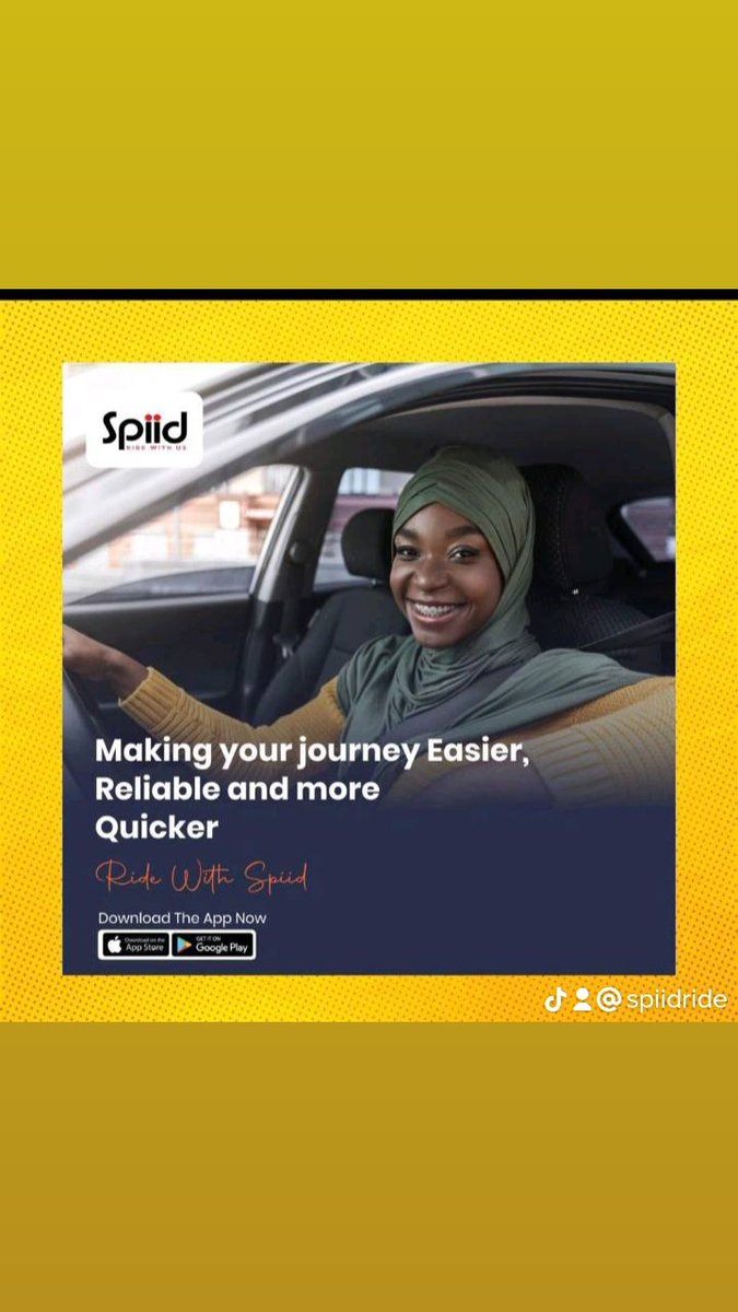SpiidRide's tweet photo. You can now download our App on #apple store and #GooglePlayStore https://t.co/UyXzSdHGVn