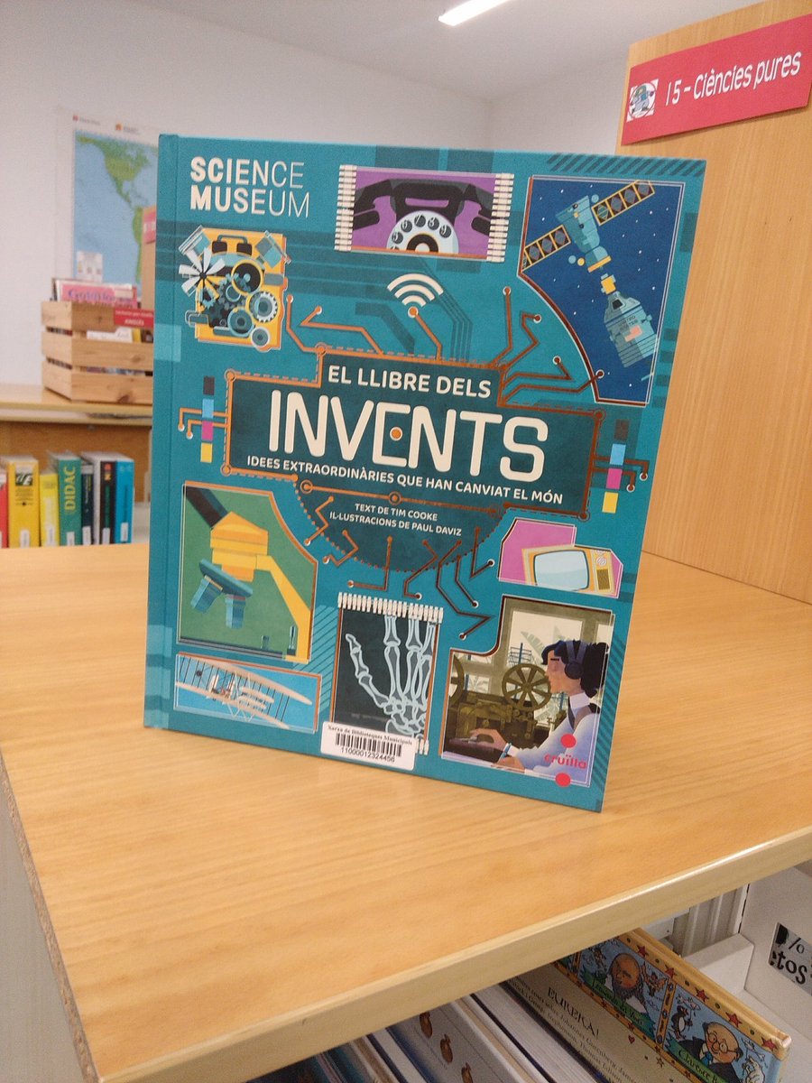 bibtiana's tweet photo. Avui volem #recomanar per els petits, El llibre dels invents.
Sabíeu que dins d'aquest llibre trobareu un munt d'idees extraordinàries que han canviat el món?
#bibliotequesxbm #bibliosmaresme #tianaéscultura #llegiestàdemoda https://t.co/CDkW4KSBZ7