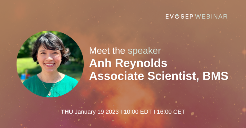 EvosepBio's tweet photo. Join our webinar next week when Anh Reynolds tells her story about integrating recent technological advancement in LC-MS and the Evosep One with their proteomics platform.
#proteomics #webinar #LCMS #clinicalanalysis #teammassspec