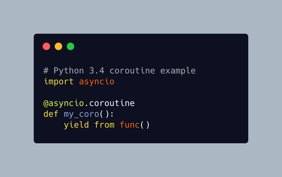  python 3 has had asynchronous capabilities since 3 4 so let s talk