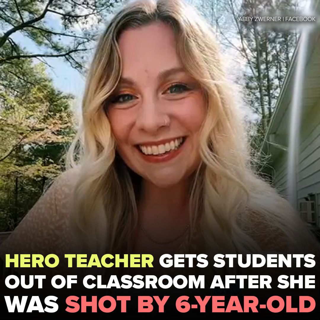 ABC7NY's tweet photo. Police hailed Abby Zwerner as a hero for quickly hustling her students out of the classroom after she was shot. They said surveillance video shows she was the last person to leave her classroom. https://t.co/SNReL5vNTv https://t.co/VMBSNPCD4C