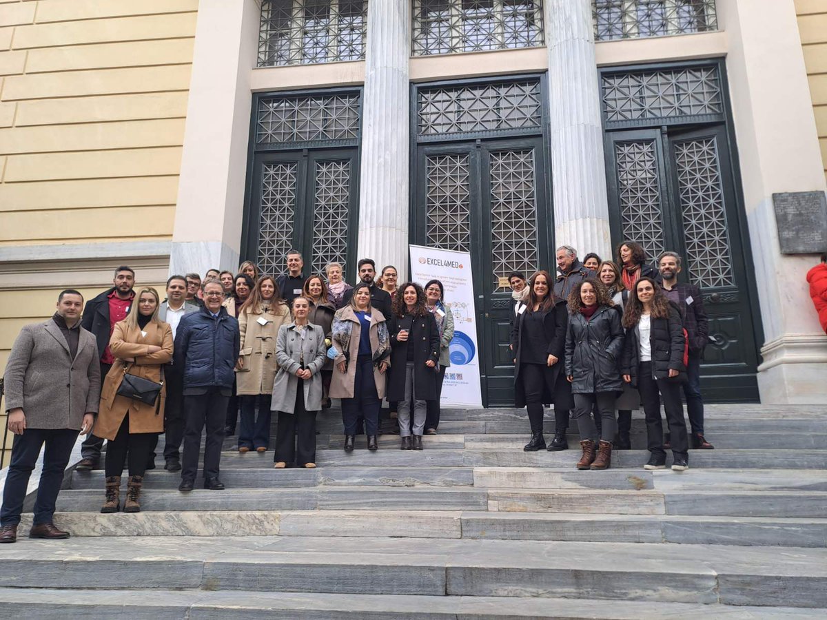 SmartAgroHub's tweet photo. 🎉 Today we attend the #kickoff #meeting of our EU funded #project @EXCEL4MED in #Athens #Greece. 
@SmartAgroHub leads the #Dissemination, #Communication &amp; #Exploitation of the #project 📸 📺
#excel4med #kickoff #meeting #horizoneurope #widera #excellencehub #smartagrohub https://t.co/4wW6i1rJyF