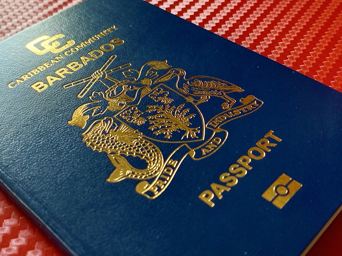 KevzPolitics's tweet photo. #NEW : Barbados retains title of CARICOM's most powerful passport for the 8th straight year with visa free access to 163 countries according to new Henley &amp; Partners 2023 Passport Index; placing #24 globally - ahead of Israel (159) but below Brunei (166)
[Full CARICOM list below] https://t.co/C0cQcHCnpe