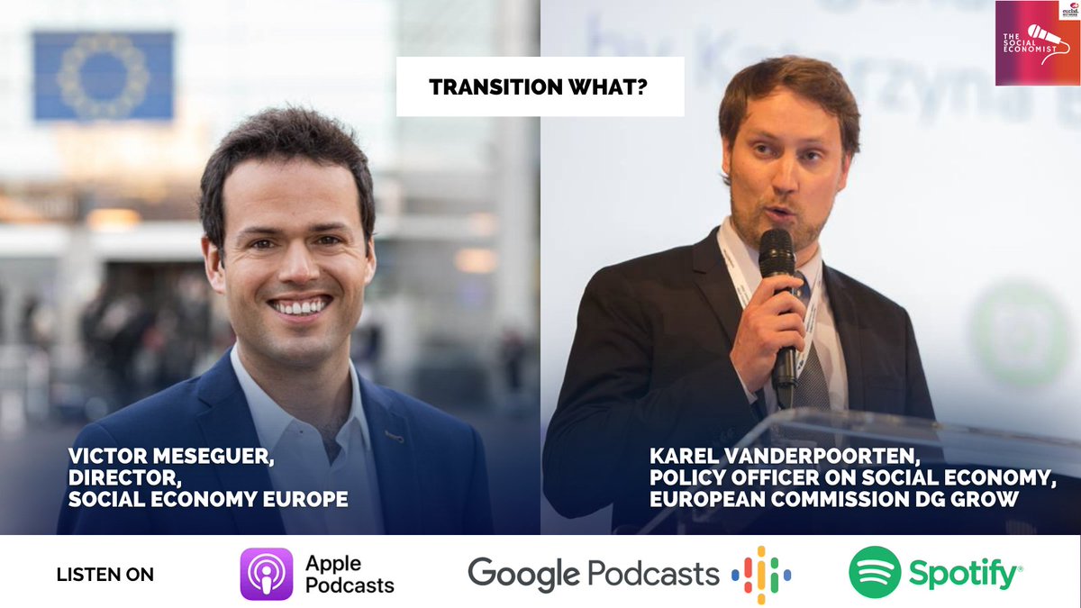 🤔Still not aware of what the #TransitionPathway is? Listen to The Social Economist podcast by <a href="/EuclidNetwork/">Euclid Network</a>👉our director Víctor Meseguer alongside Karel Vanderpoorten <a href="/SocEntEU/">EU4SocEnt</a> <a href="/tobygazeley/">Toby</a> &amp; @GerlindeSchmdt talk about EC's recent policy on #SocialEconomy &amp; proximity 👇