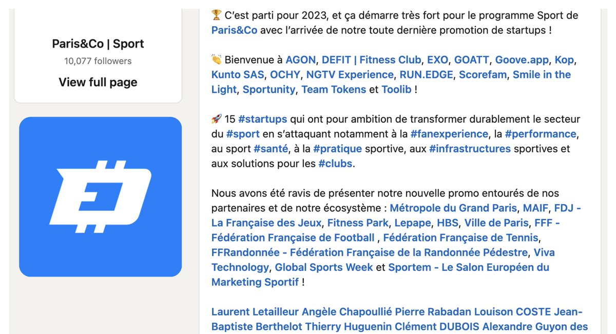 DEFITofficial's tweet image. 🎉 Official Announcement from @LeTremplin_ the number 1 #sporttech incubator in Europe 🔥 2023 Program is Officially kicked-off and guess what! Your favourite #MoveToEarn Project #DEFIT is part of it 💙

We have learn SO MUCH from our COMMUNITY! 🧵