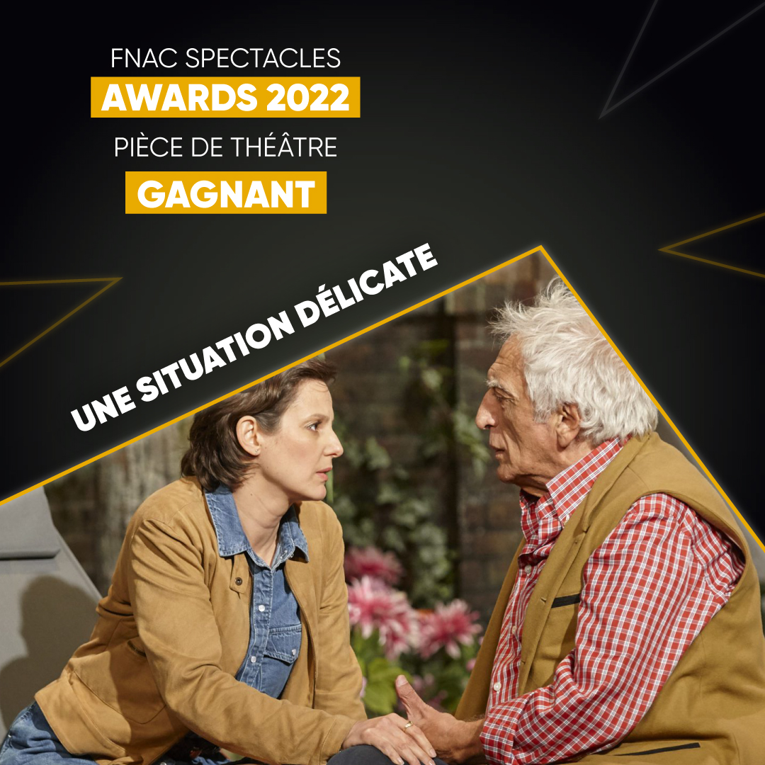 fnacspectacles's tweet photo. Pièce de théâtre de l'année :
🏆 Une Situation Délicate
#FnacSpectaclesAwards https://t.co/Iom4bRF0Yl