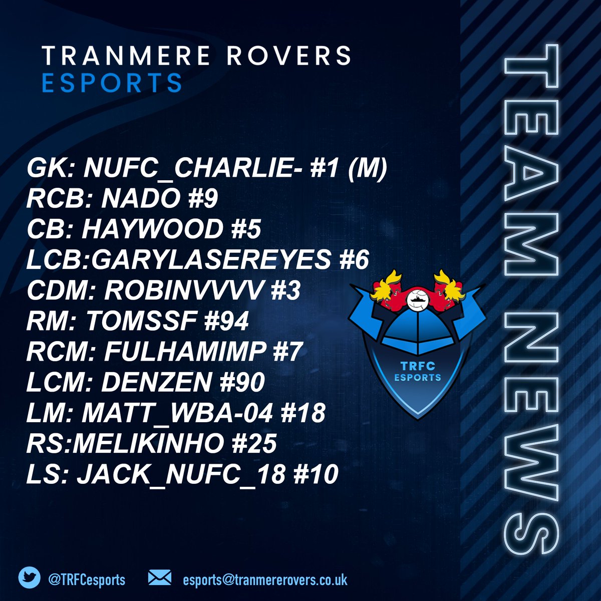 Tranmere Rovers Esports tweet media