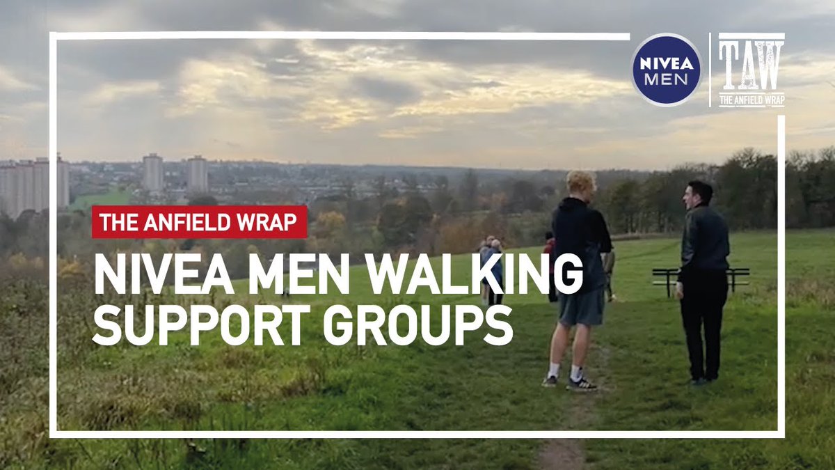 TheAnfieldWrap's tweet photo. 🎥NIVEA MEN Walking Support Groups | TAW Special | #TAWVideo | #LFC

After @NIVEAMENUK's Dear Liverpool video on Tony's Wellbeing walk, men around the world have been inspired to get out walking and talking...

Watch Now👉https://t.co/7fScRicu9t https://t.co/JFMfNrChGj