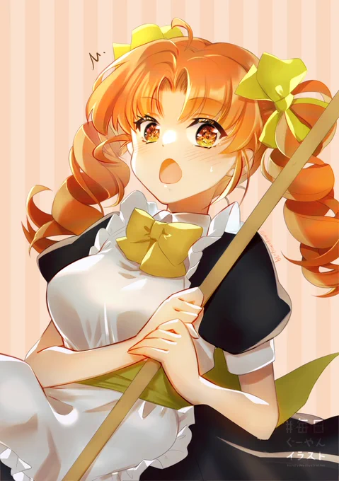 #毎日ぐーやんイラスト 久々の投稿104枚目自創作の「宝石少女」から、1月の誕生石のガーネットちゃん〜#一日一絵 #創作  