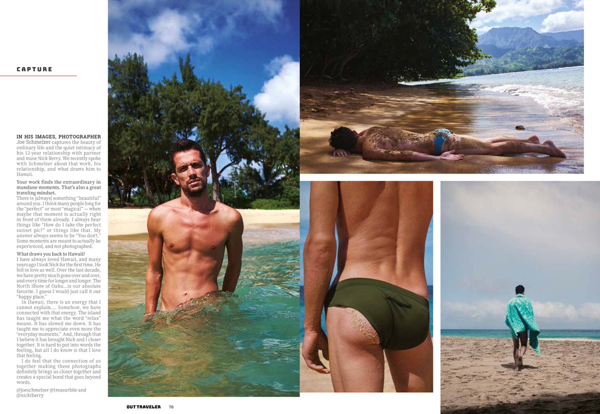 treasurbite's tweet photo. Check out the new spread of my continuing series #lifewithnick @nicktberry in the current issue of @outmagazine @OutTraveler https://t.co/w5Nn44hw8s