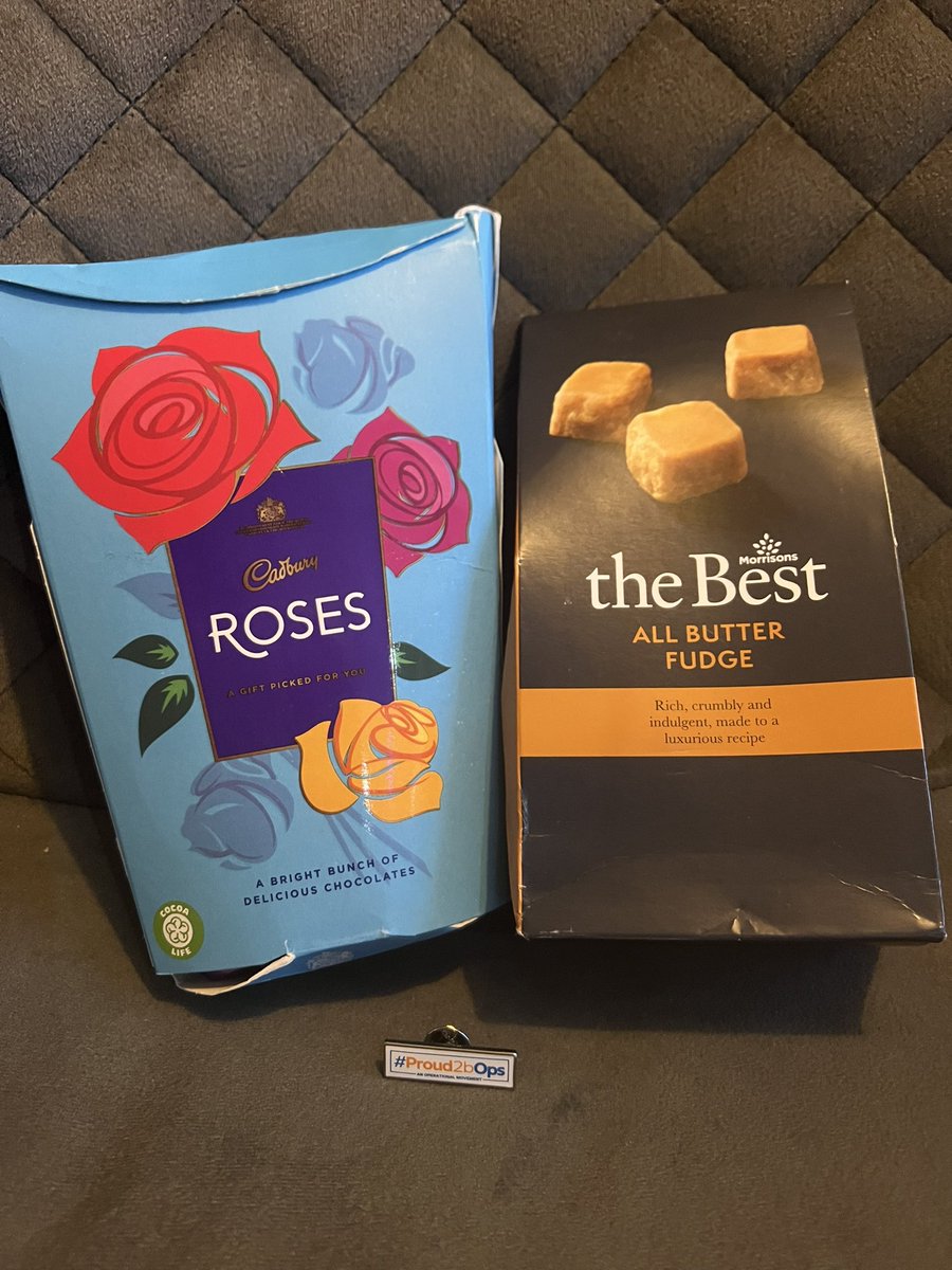 In receipt of my festive quiz winnings! Diet will just have to start next week instead 😂 on a serious note - thank you, <a href="/emmachallans/">Emma Challans-Rasool 🧡💙 (she/her)</a> @proud2bOps for the sweet treats <a href="/BexOps02/">Rebecca Hall</a> @JaneOps_1 I’ll share them I promise!