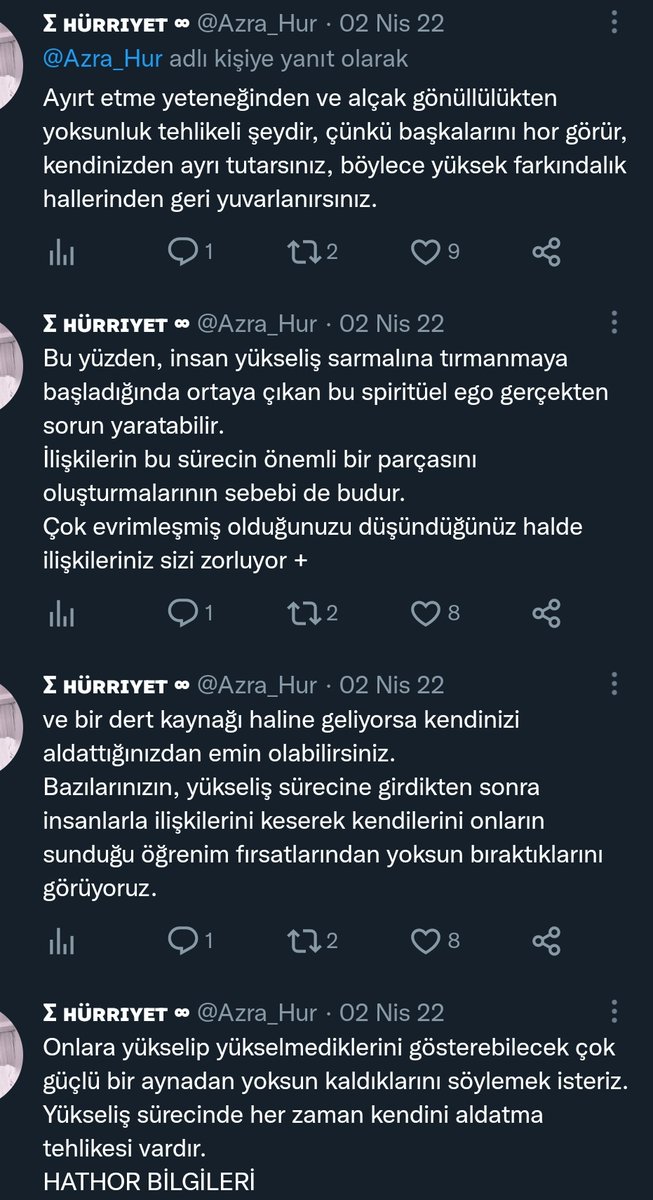 <a href="/p3ac3happin3ss/">PEACE HAPPİNESS</a> Bu dönem de, böyle bir dönem demek ki. Benzer şekilde şaşkınlıklar yaşıyorum, normalde şaşırmam fakat kişilerin kendilerini üst bilinçte görüyor ve bu şekilde kendini sunuyor olmaları buna sebep oluyor belki de.. bu durumlarda da 
Hathorlardan bir alıntı geliyor her seferinde
