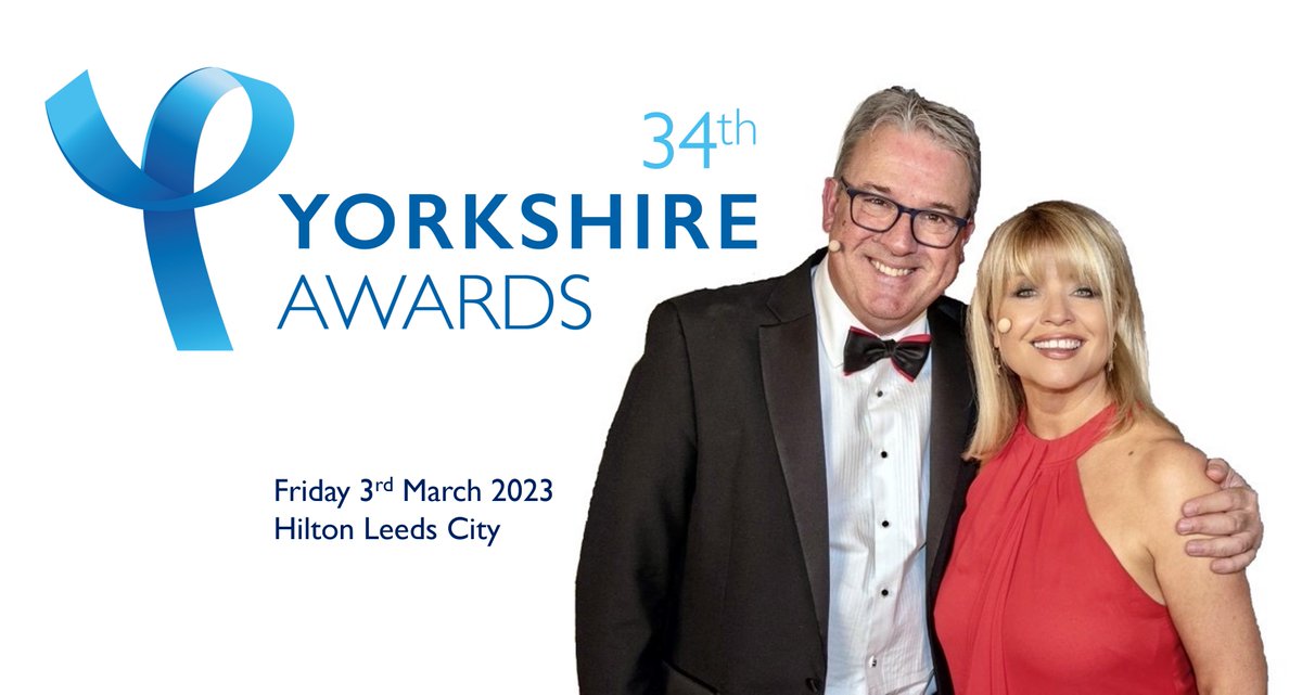 We are delighted to announce that @christinetalbot and @duncanwoodtv will host Yorkshire's most prestigious awards' Gala Dinner this year. If you would like to attend, visit theyorkshiresociety.org/event/34th-yor… for info and tickets.