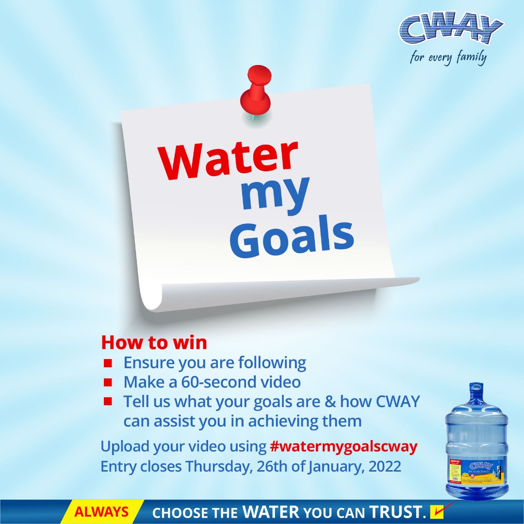 This year is off to a wonderful start! We intend to make dreams come true. Simply create a 60-second video telling us your goals for the year and how we can assist you in achieving them. Use the hashtag #watermygoalscway to upload your video