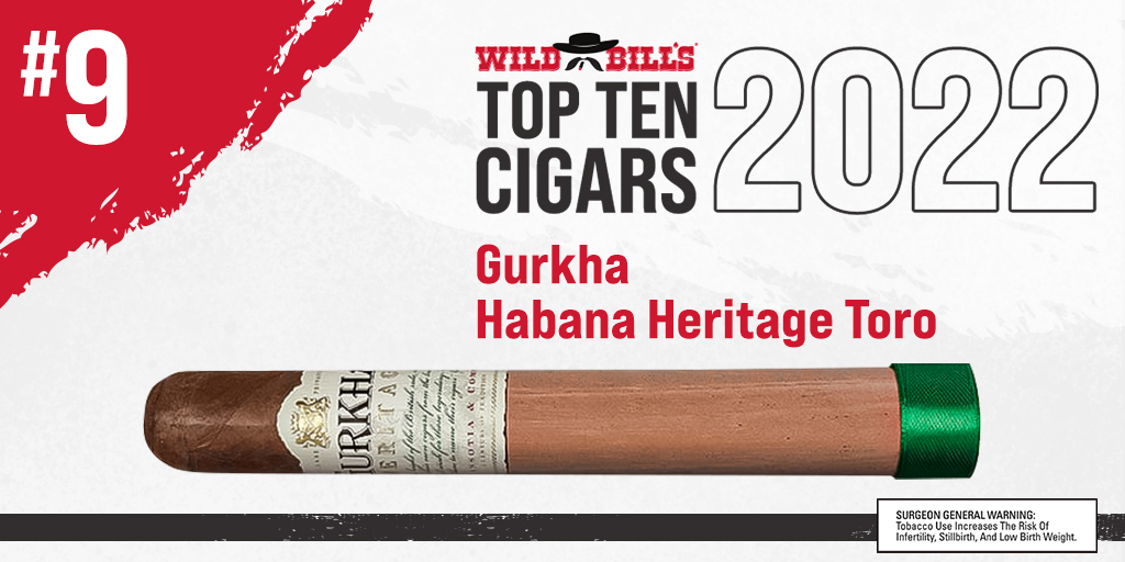 Wild Bill's Tobacco (@wbtobacco) on Twitter photo Wild Bill’s Top Ten Cigars 2022 | #9 Gurkha Habana Heritage Toro from <a href="/gurkhacigars/">Gurkha Cigars</a>
This Gurkha Toro is a multi-national blend highlighted by its Ecuadorian Habano wrapper. Easily recommended to both cigar enthusiasts and novice smokers. Wild Bill’s Top Ten Cigars 2022 | #9 Gurkha Habana Heritage Toro from <a href="/gurkhacigars/">Gurkha Cigars</a>
This Gurkha Toro is a multi-national blend highlighted by its Ecuadorian Habano wrapper. Easily recommended to both cigar enthusiasts and novice smokers.