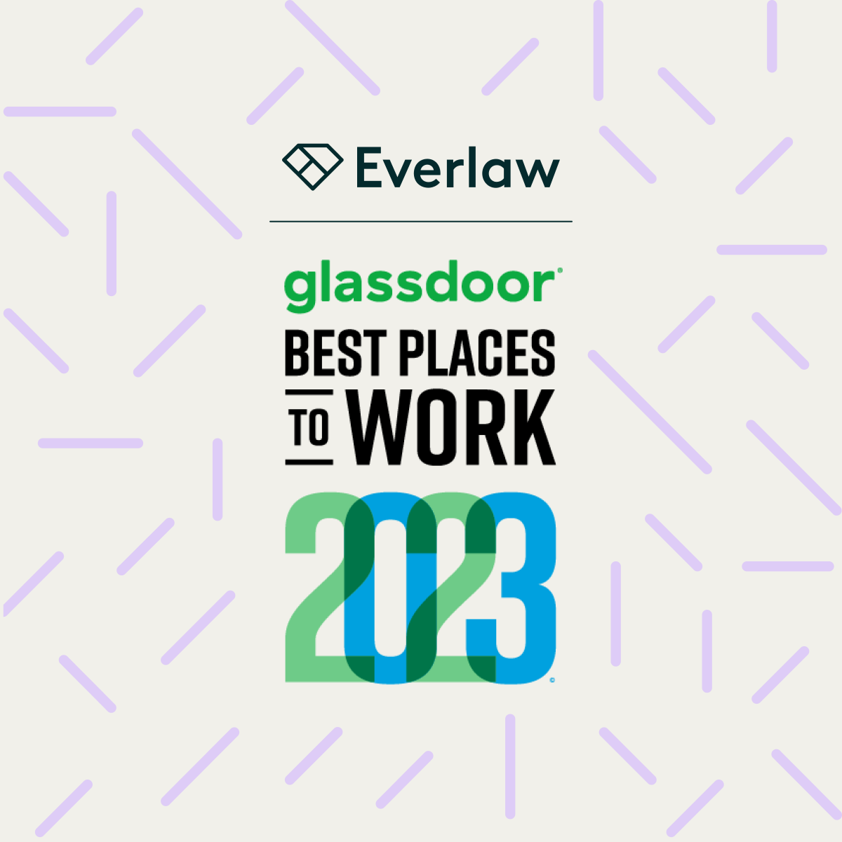 .@Everlaw is a career-changing company … but don't just take it from us. We've been named one of @Glassdoor’s Best Places to Work in 2023!  

Check it out > prnewswire.com/news-releases/…  

#Everlaw #2023bestplacestowork #GlassdoorBPTW #legaltech