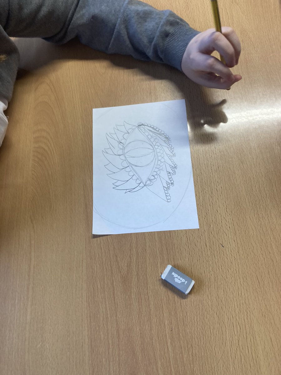 Linking our art work to Chinese New Year, P7 have begun studying the eyes of dragons closely in order to design and create their own from clay. Here are their first draft plans-we can’t wait to see them in 3D! <a href="/MrsGilmourCPS/">Primary 7B</a>, @missrossCPS