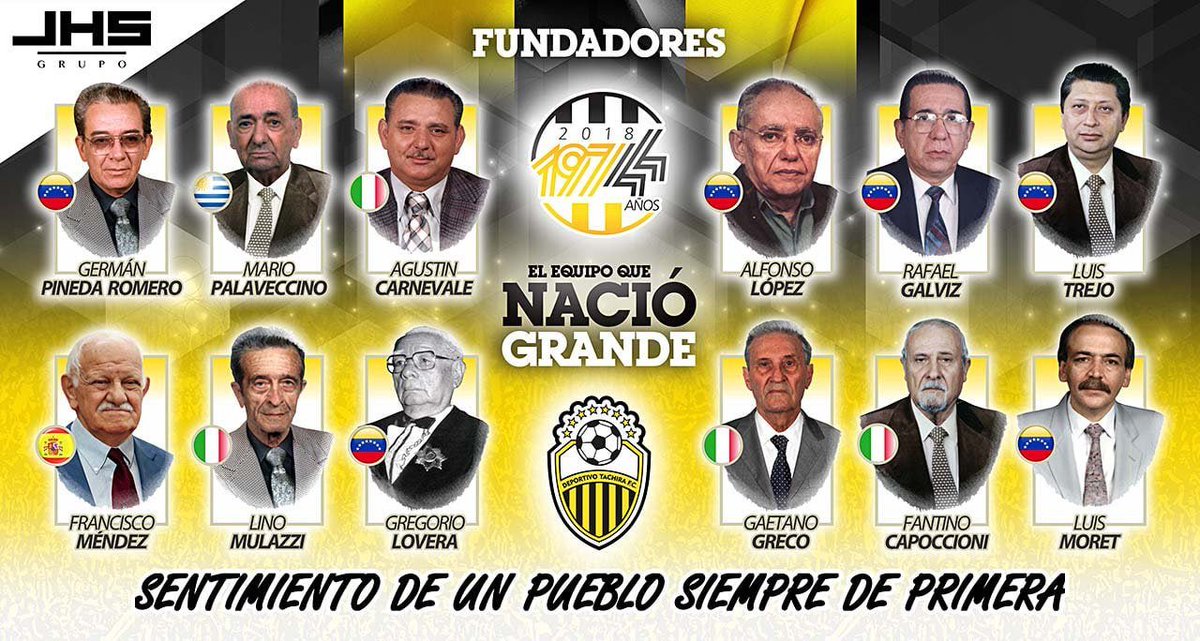 Los verdaderos y únicos protagonistas del 11-01-1974. ¡A ustedes gracias, mil gracias! Su obra ha tomado una dimensión gigantesca con el paso de los años. No hay en Venezuela una simbiosis más grande entre un equipo y su gente como la que existe entre <a href="/DvoTachira/">Deportivo Táchira FC</a> y su afición.