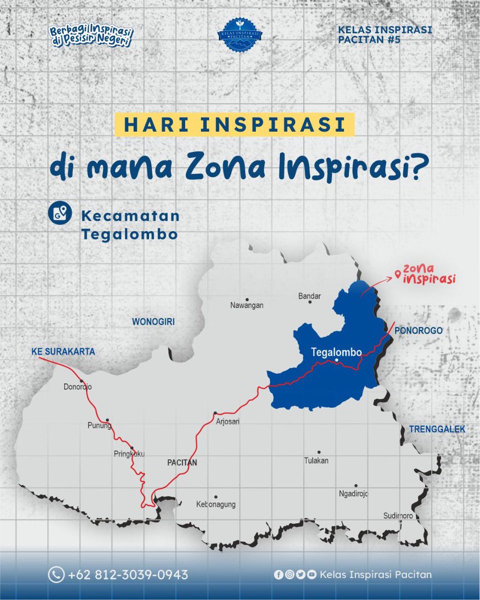KIPacitan's tweet photo. Salam Inspirasi!

Menebus rasa penasaran Kakak-kakak mari kita simak peta Zona Hari Inspirasi Kelas Inspirasi Pacitan #5 yang akan dilaksanakan tanggal 27 Februari 2023 nanti. https://t.co/wFSm93bzgr