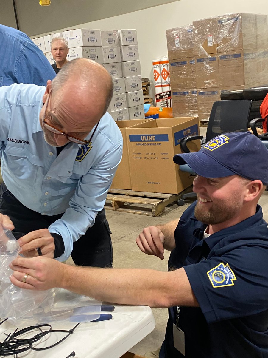PennsylvaniaTU's tweet photo. On Monday, January 9th, @pafishandboat and PATU packed and shipped eggs for this year's Trout in the Classroom (TIC) program. Thank you to all those who volunteered!

#patic #troutintheclassroom #troutunlimited #patroutunlimited #trout #fish #fishing #conservation https://t.co/wGlIQdZKc5