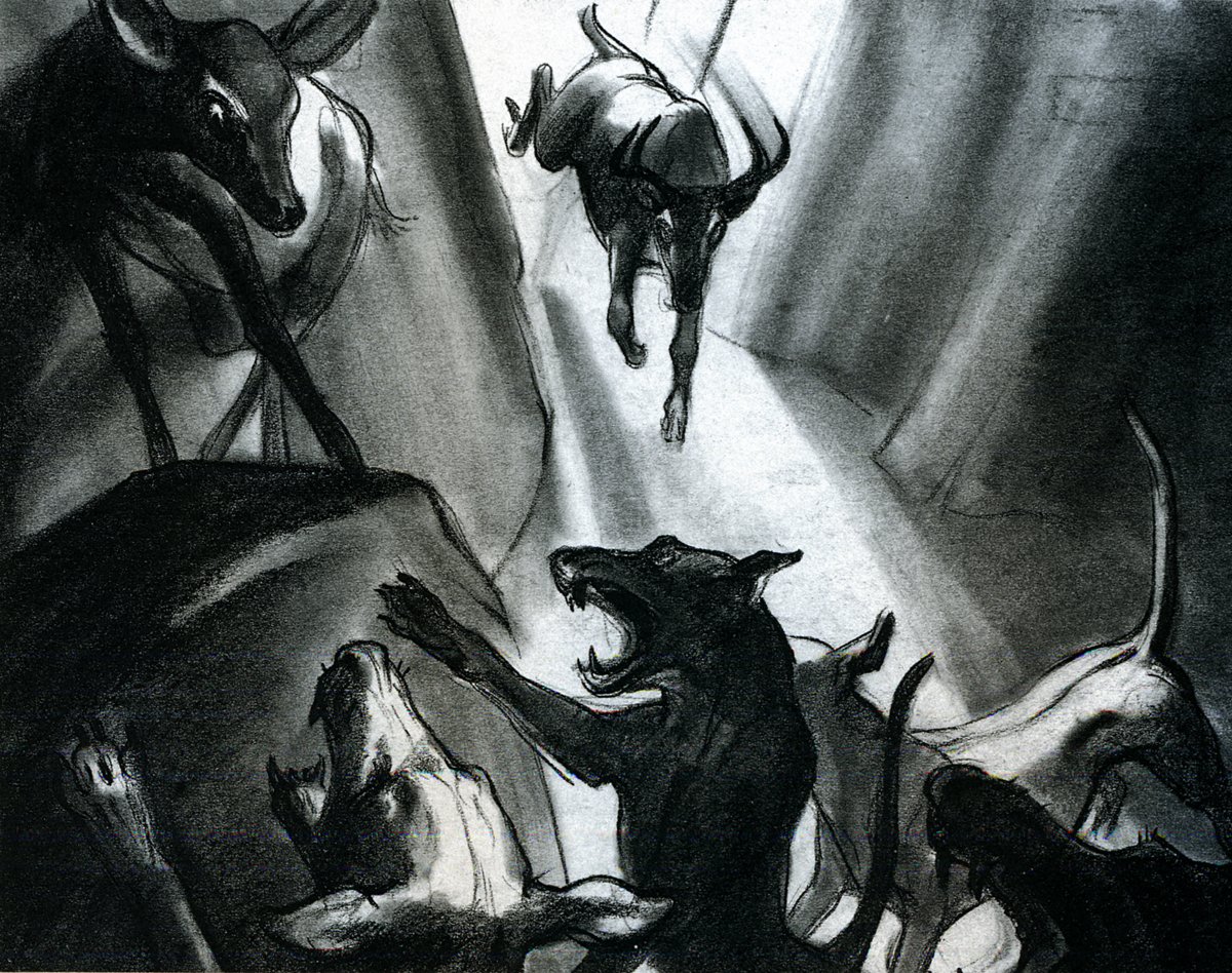 RealButterShow's tweet photo. Artist Retta Scott (February 23, 1916-August 26, 1990) and her drawings for Disney's BAMBI (1942). #Animation #Animators #art #Disney https://t.co/otLeiQaRnE