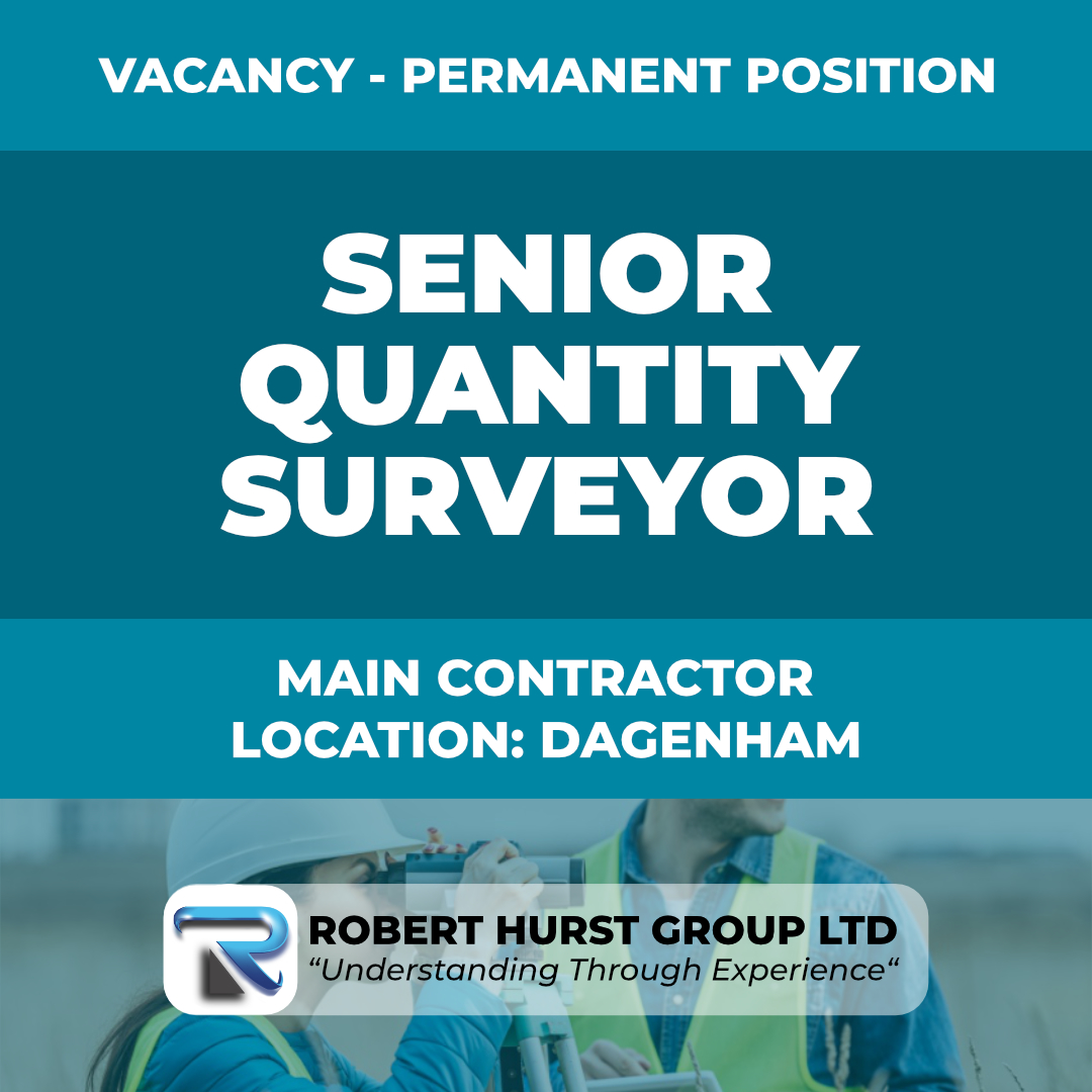 Senior Quantity Surveyor - A major main contractor based in Essex is looking for a Senior Quantity Surveyor with experience to support their growing team and projects. - Find out more here: roberthurstgroup.co.uk/jobs/senior-qu… #jobsearch #quantitysurveyorjobs