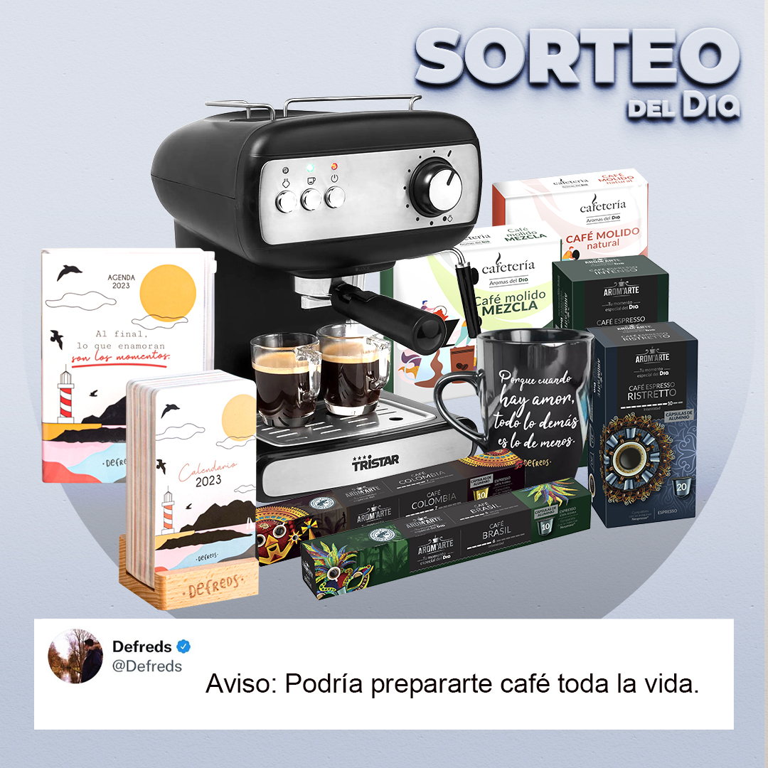 🎁SORTEO🎁

Abrimos 2023 con un sorteazo junto a <a href="/Defreds/">Defreds</a> ♥️
¿Quieres ganar todo lo que aparece en la foto? 

☕️Sigue a los perfiles de <a href="/Defreds/">Defreds</a> y <a href="/DIA_Esp/">DIA España</a>
☕️Menciona a un amigo junto a #DefredsDia
☕️Like y RT

🍀 Suerte a todxs 🍀

BBLL: epr.ms/3isr3pX