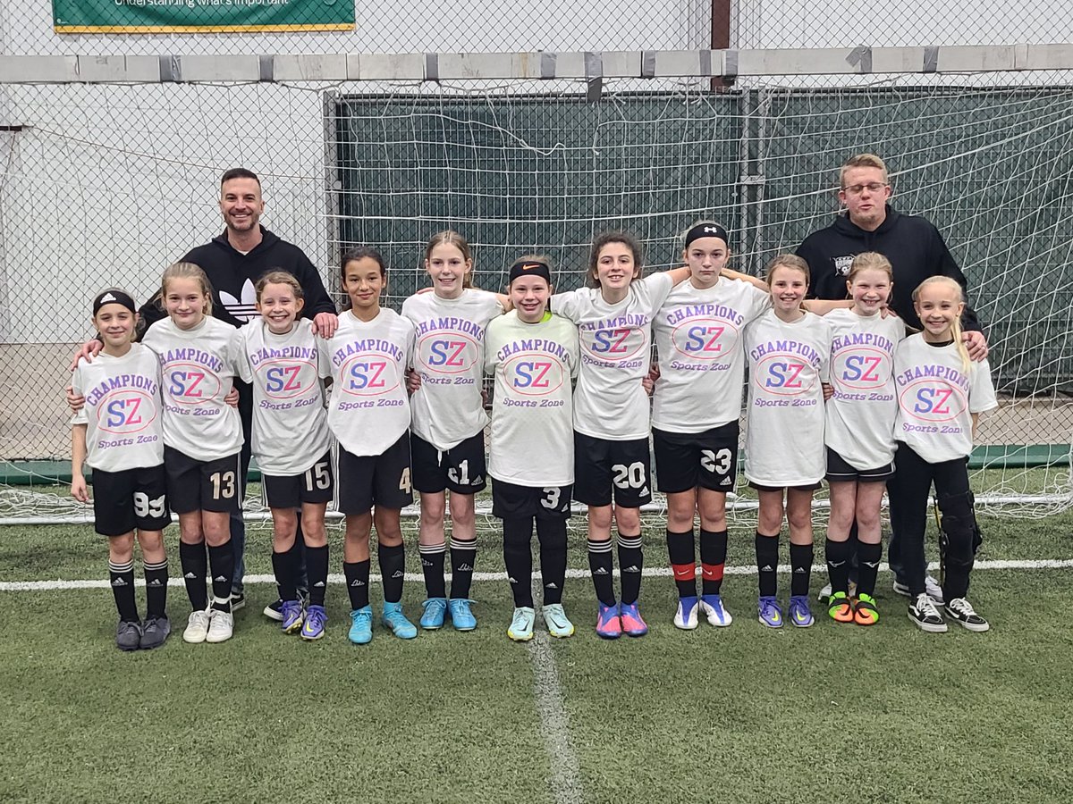 MadyGrindstaff8's tweet photo. So proud of my sister and her soccer team, BDSC Storm, on winning the U12 Sportszone indoor championship last night! Especially proud of the Line Mountain girls. You all work so hard, the future is bright for us! @linemtsd #HereComesTheStorm #WinnerWinner #ChicksWithKicks https://t.co/jvOkVnvfgW